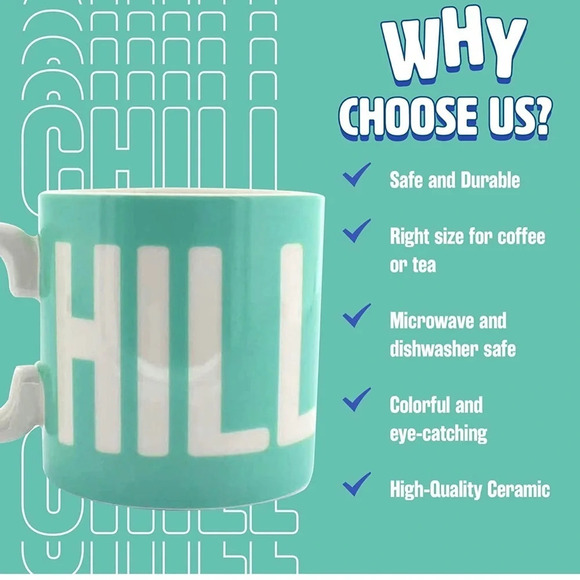 NWT "Chill" Coffee Mug - Picture 6 of 7